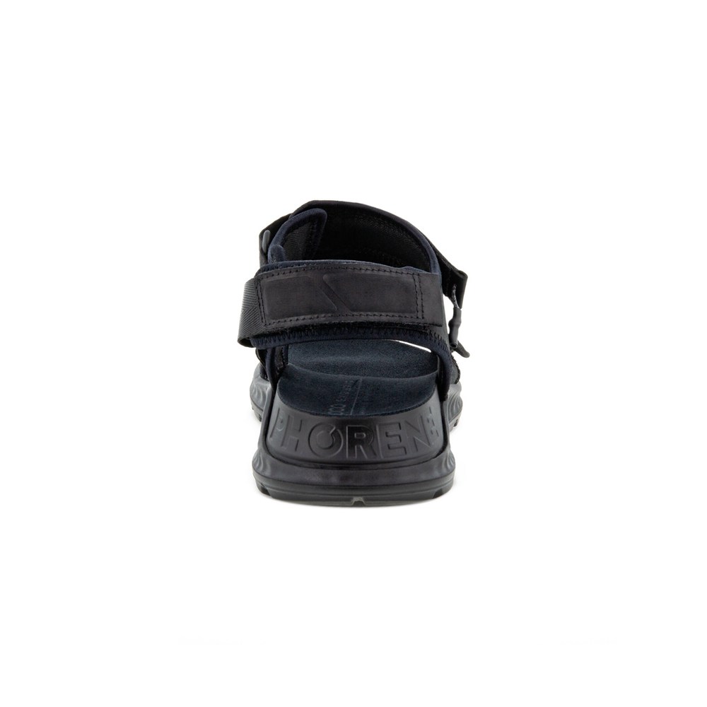 Mens Sandals - ECCO Exowrap 3S Velcro - Black - 5387BXLWJ